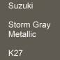 Preview: Suzuki, Storm Gray Metallic, K27.